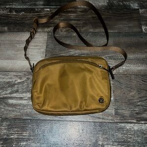 lululemon athletica Tan Messenger Bag